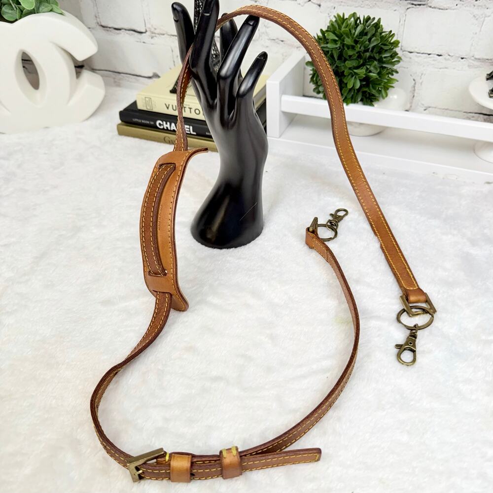 Louis Vuitton Leather Vachetta Clutch Crossbody Adjustable Replacement Strap